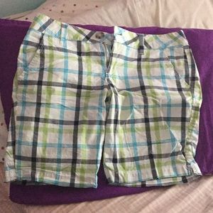 Plaid Bermuda Shorts